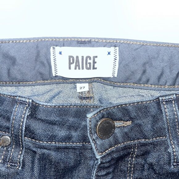 PAIGE Dark Blue Boot Cut Jeans - Picture 3 of 10